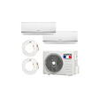 AIRTON - Pack Climatiseur reversible bi-split AIRTON - A Poser Soi-meme - 2500W - 2500W - Readyclim 2x6M - vignette