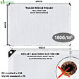 VOUNOT - Bâche de Protection en Polyéthylène resistant et impermeable 180g/m² blanche 4x6m - vignette