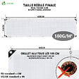 VOUNOT - Bâche de Protection en Polyéthylène resistant et impermeable 180g/m² blanche 1.5x6m - vignette