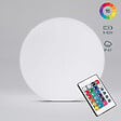 OVIALA - Boule led lumineux polyéthylène blanche - vignette