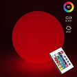 OVIALA - Boule led lumineux polyéthylène blanche - vignette