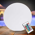 OVIALA - Boule led polyéthylène blanche - vignette