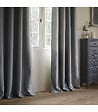 ATMOSPHERA - Rideau à œillets Occultant Gris Foncé 140 x 260 cm - vignette