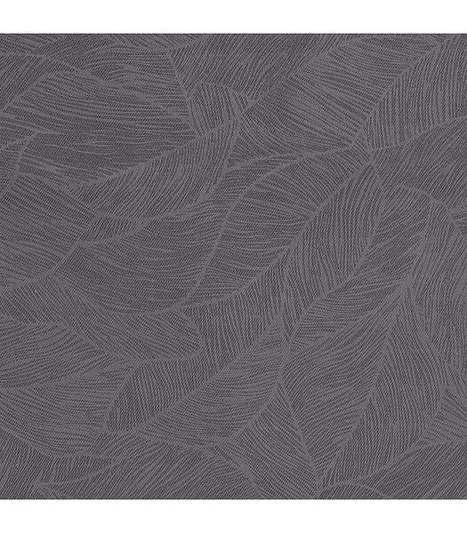 ATMOSPHERA - Rideau à œillets Occultant Gris Foncé Feuille en relief 140 x 260 cm - large