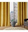 ATMOSPHERA - Rideau à œillets 140 x 260 cm Lilou Jaune Ocre - vignette