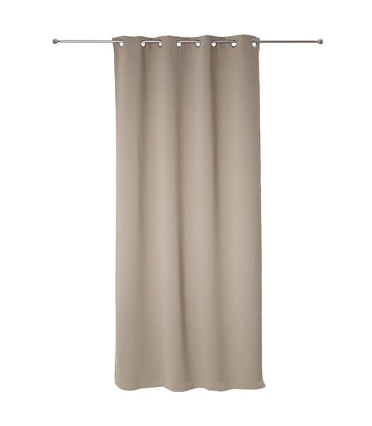 ATMOSPHERA - Rideau à œillets Occultant Beige Lin 140 x 260 cm - large