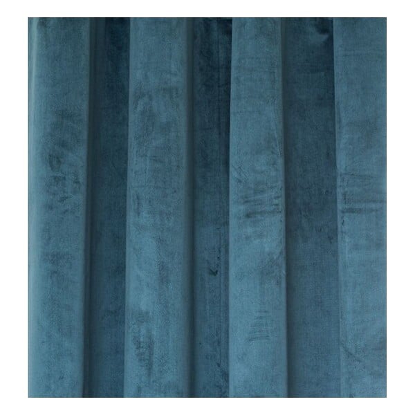 ATMOSPHERA - Rideau à œillets Occultant Velours Bleu Egéen 140 x 260 cm - large