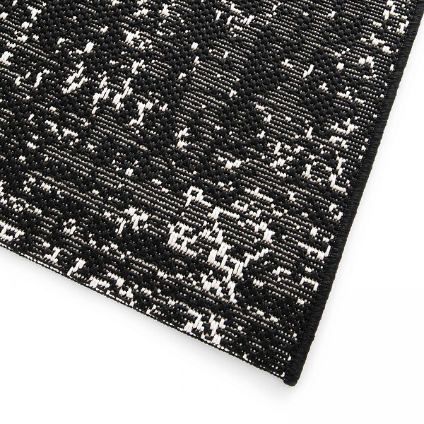 OVIALA - Tapis d'extérieur en polypropylène 160 x 230 cm noir - Hella - large