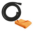 GROHE - Flexible de douche GROHE VitalioFlex Trend 1750 mm noir mat + microfibre - vignette