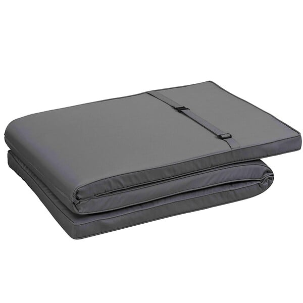 OVIALA - Coussin bain de soleil polyester gris 186x53x5 cm - Picchu - large