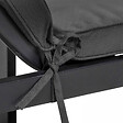 OVIALA - Coussin bain de soleil polyester gris 186x53x5 cm - Picchu - vignette