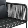 VIDAXL - vidaXL Chaises d'extérieur 4 pcs avec oreillers Résine tressée Noir - vignette