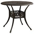 VIDAXL - vidaXL Table de jardin Bronze 90x90x74 cm Aluminium coulé - vignette