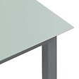 VIDAXL - vidaXL Table de jardin Gris clair 190x90x74 cm Aluminium et verre - vignette
