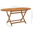 VIDAXL - vidaXL Table pliable de jardin 160x85x75 cm Bois d'eucalyptus massif - vignette