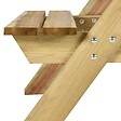 VIDAXL - vidaXL Table de pique-nique et bancs 110x123x73cm Bois de pin imprégné - vignette