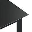 VIDAXL - vidaXL Table de jardin Noir 190x90x74 cm Aluminium et verre - vignette