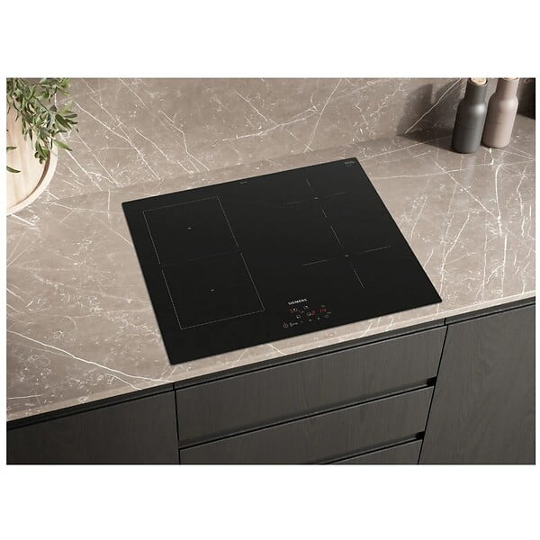 SIEMENS - table de cuisson induction 60cm 4 foyers 4600w noir - EE611BPB5E - large