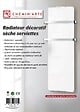 CHEMIN ARTE - Radiateur Seche Serviette Décoratif Design Blanc 1200w - vignette