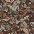 LUTECE - Papier peint vinyle intissé Joséphine - Bordeaux - vignette