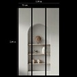 LUTECE - Décor panoramique arcade 3 lés - Beige - L.159xH.280cm - vignette