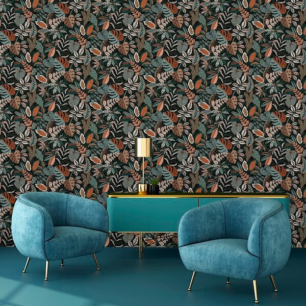 LUTECE - Papier peint vinyle Monstera - Vert - L.10.05xl.53cm - large
