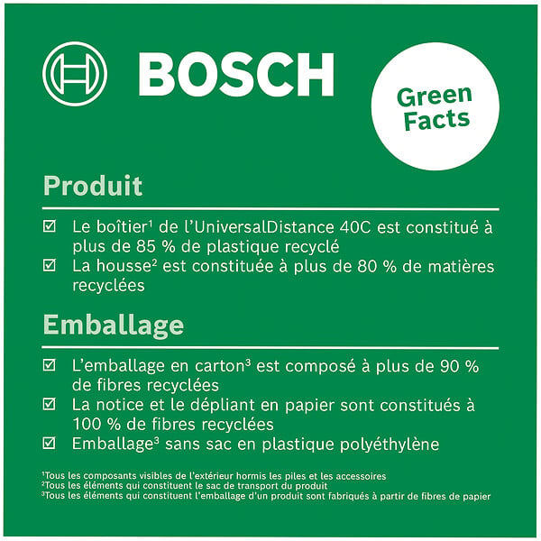 BOSCH - Télémètre laser connecté UniversalDistance 40C - mesure 40 m - large