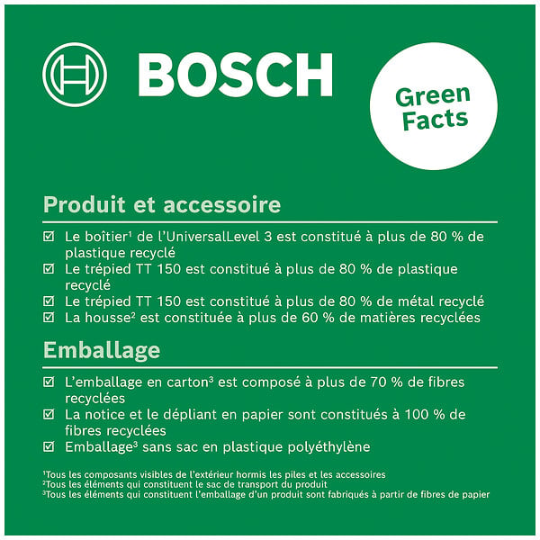 BOSCH - Laser lignes UniversalLevel 3 Set + trépied 1,1m - large