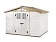 HABRITA - Abri de jardin résine EVO 280 - Beige - L.261xP.309xH.225cm - vignette
