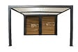 HABRITA - Pergola alu bioclimatique - Anthracite - L.360xH.231xP.300cm - vignette