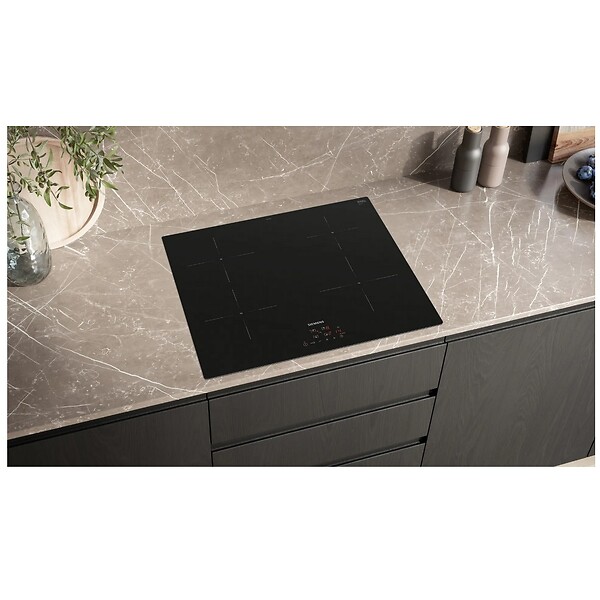 SIEMENS - table de cuisson induction 60cm 4 foyers 4600w noir - EU611BEB5E - large