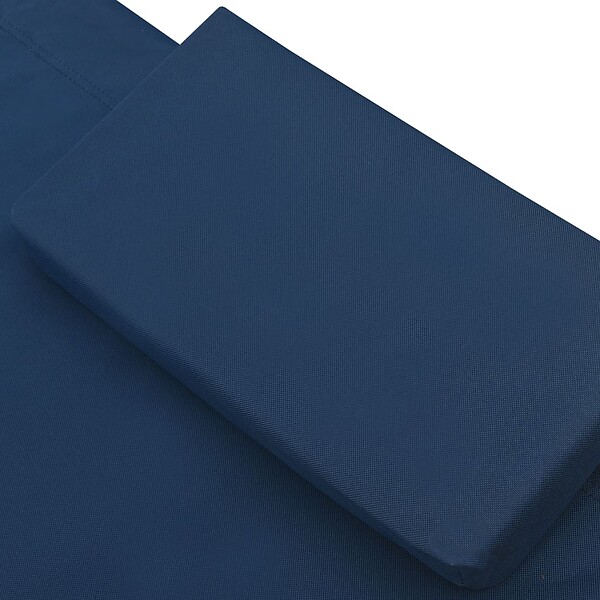 VIDAXL - vidaXL Lit de repos d'extérieur avec auvent et oreillers Bleu - large