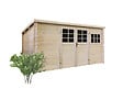 SOLID - Abri de jardin bois - 12,29m² - L.388xH.192xP.298cm - vignette