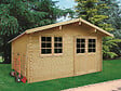 SOLID - Abri de jardin en bois Niort - Autoclavé - 17m² - vignette