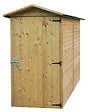 SOLID - Armoire de rangement jardin bois  - L.90xH.183xP.90cm - vignette