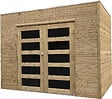 SOLID - Abri jardin bois Potenza - Vert - L.298xH.225xP.198cm - vignette