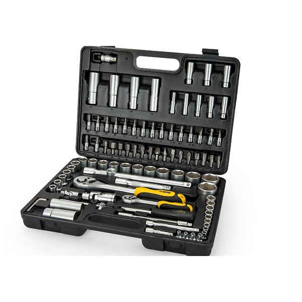 VITO - Coffret à douilles 94 pièces Chrome vanadium 1/2" et 1/4" Malette professionnelle VITO - large