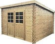 SOLID - Abri de jardin bois Brest - Autoclavé - L.298xP.298xH.220cm - vignette