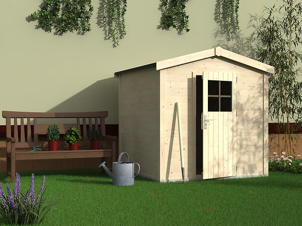 DECOR ET JARDIN - Abri de jardin bois Tiseo - L.216xP.214cm - large