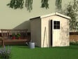 DECOR ET JARDIN - Abri de jardin bois Tiseo - L.216xP.214cm - vignette