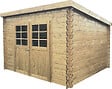 SOLID - Abri jardin Riom bois - Naturel - L.298xH.212xP.238cm - vignette