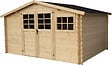 SOLID - Abri de jardin bois Initia - Bois - L.418xH.218xP.388cm - vignette