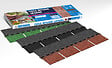 SOPREMA - 14 Tuiles bitumées lègères Noir 2m², plaques de 100x34cm - vignette