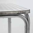 OVIALA - Table de jardin carrée et 2 fauteuils en aluminium - Nothing Hill - vignette