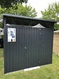 DURAMAX - Abri de jardin métal MODERN - 3,32m² - Mono pente - Anthracite - vignette