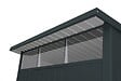 DURAMAX - Abri de jardin métal MODERN - 3,32m² - Mono pente - Anthracite - vignette