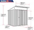 DURAMAX - Abri de jardin métal MODERN - 3,32m² - Mono pente - Anthracite - vignette