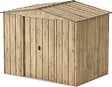 DURAMAX - Abri de jardin métal WOODGRAIN - 4,75m² - kit ancrage - Imitation bois - vignette
