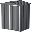 DURAMAX - Abri de jardin métal - 1,96m² - kit ancrage - Anthracite - vignette
