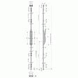 LA CROISEE DS - CREMONE DEESSE 6887 LAQ NR RAL9005 SAT - vignette